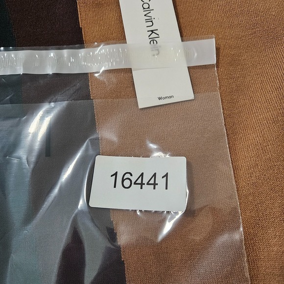 $89 NEW‎ Calvin Klein Sweater Women 2X Knit Pullover Multicolor Striped - Picture 10 of 10